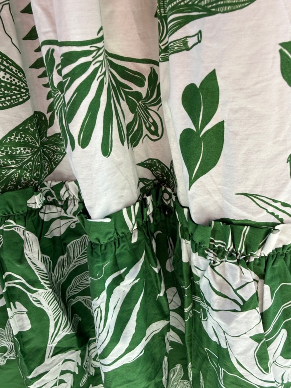 FARM Rio Green and White Botanical Maxi Dress - Picture 5 of 9
